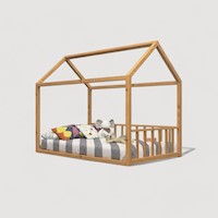 CAMA MONTESSORI EVOLUTIVA EN FORMA DE CASA